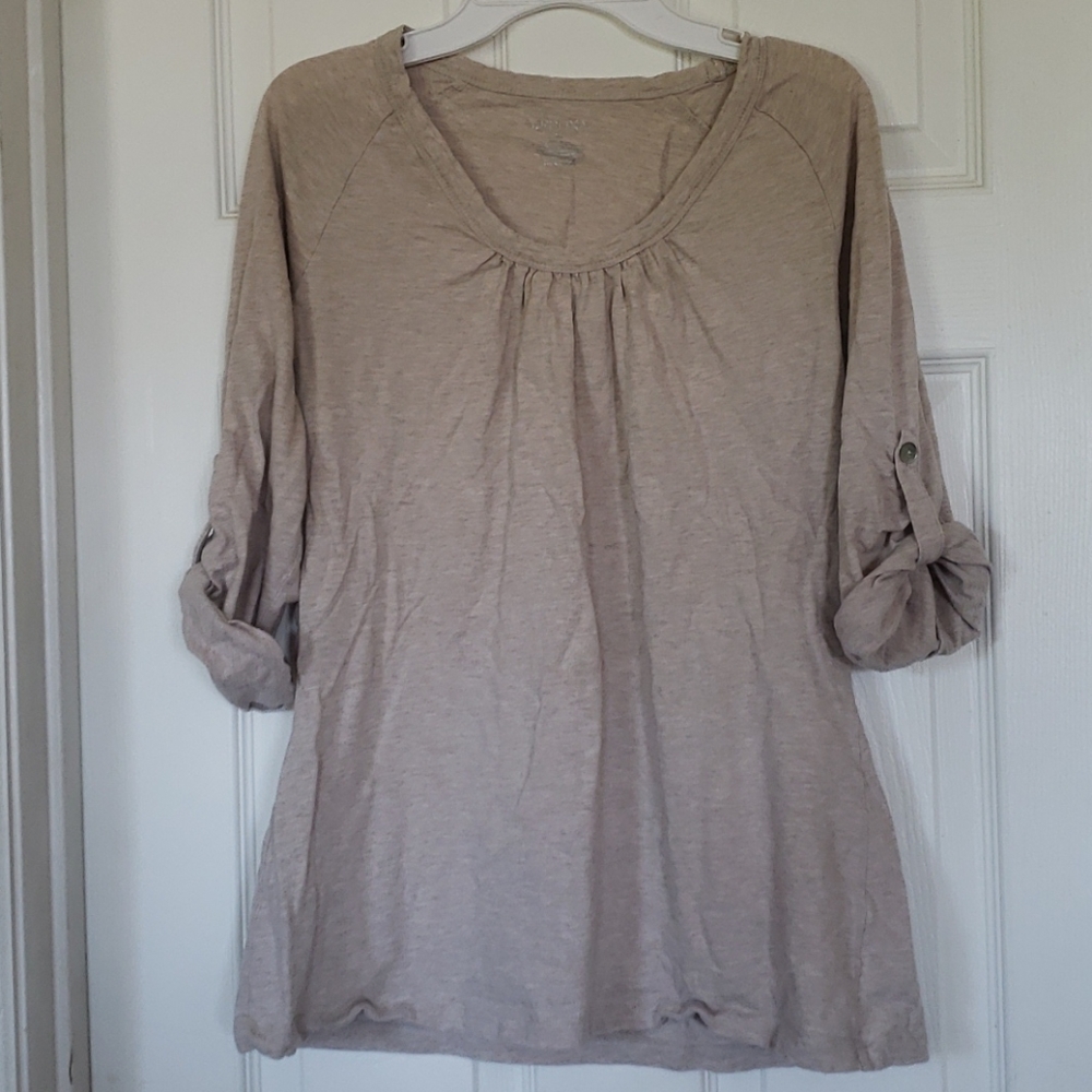 Wide neck top